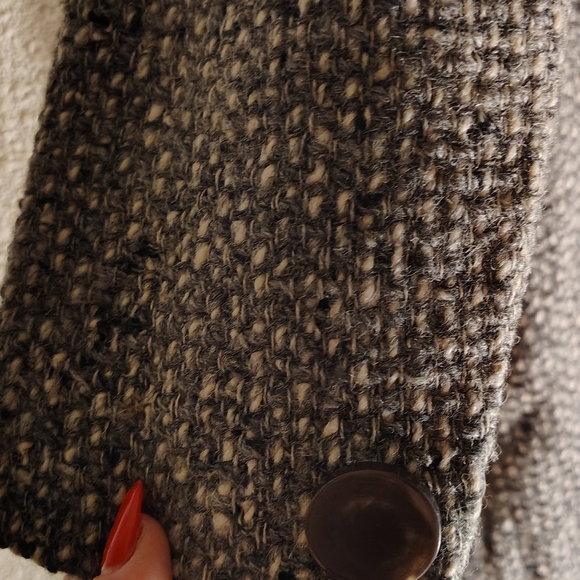 Elegant Gray Trench Coat Circa 1940s. True Vintage Princess Coat - Picture 4 of 6